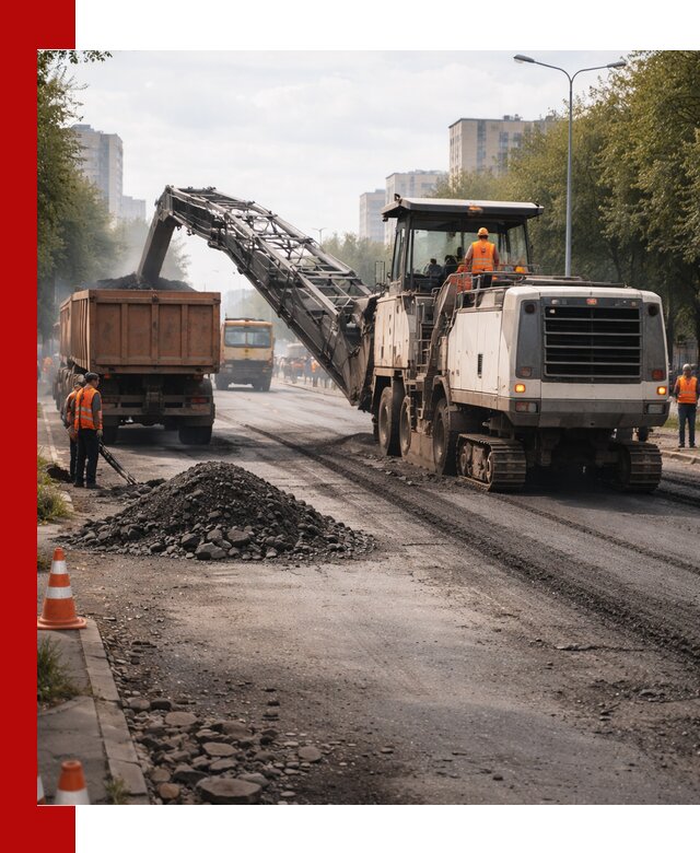 Фрезерованный асфальт в Озёрске — удаление и вывоз старого покрытия