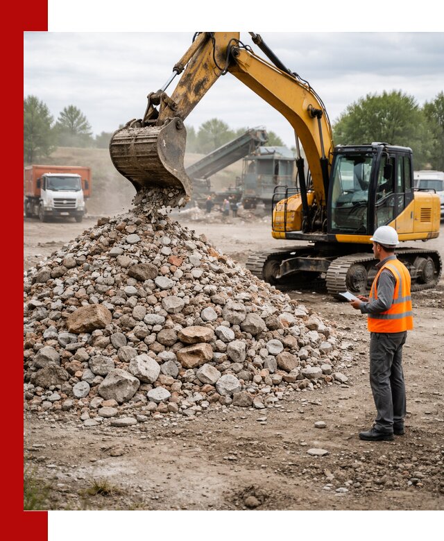 Доставка и вывоз строительного боя в Озёрске