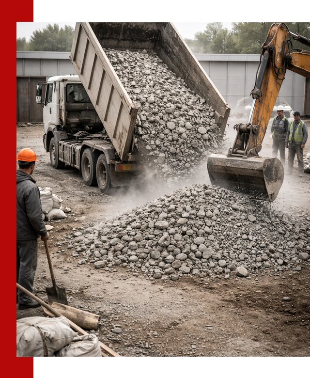 Доставка дробленого бетона в Озёрске оптом и в розницу