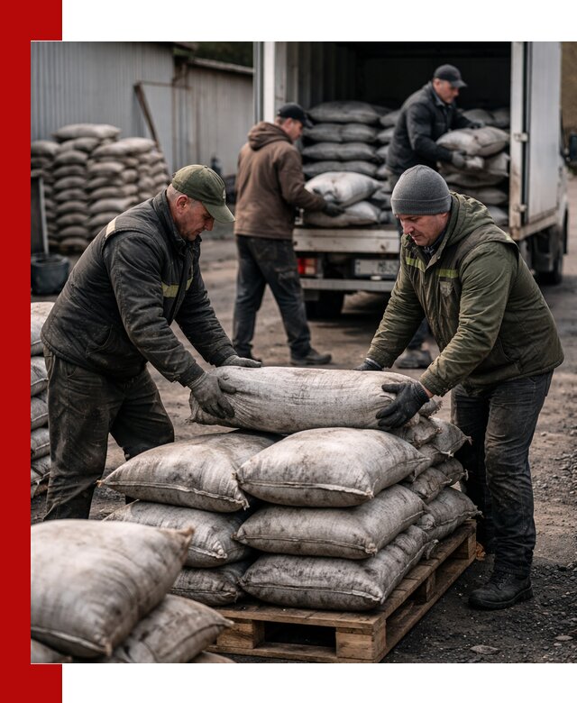 Доставка угля в мешках по выгодным ценам в Озёрске