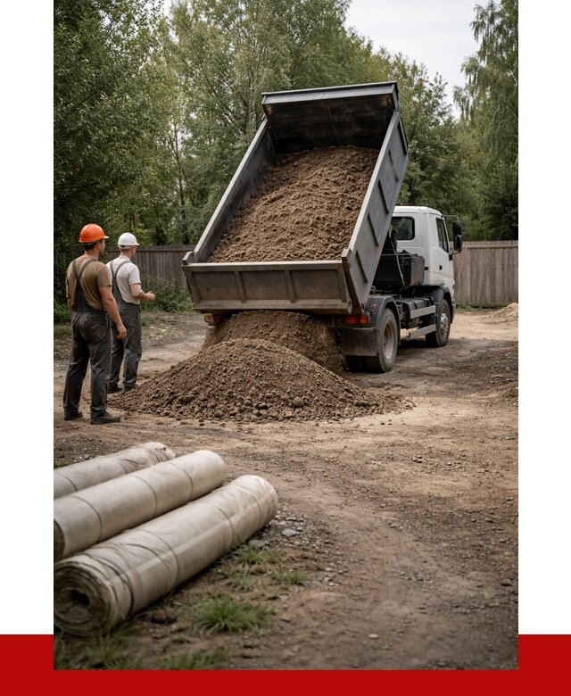 Доставка сыпучих материалов самосвалом в Озёрск от 4260 р. | ПРОНЕРУДОзр