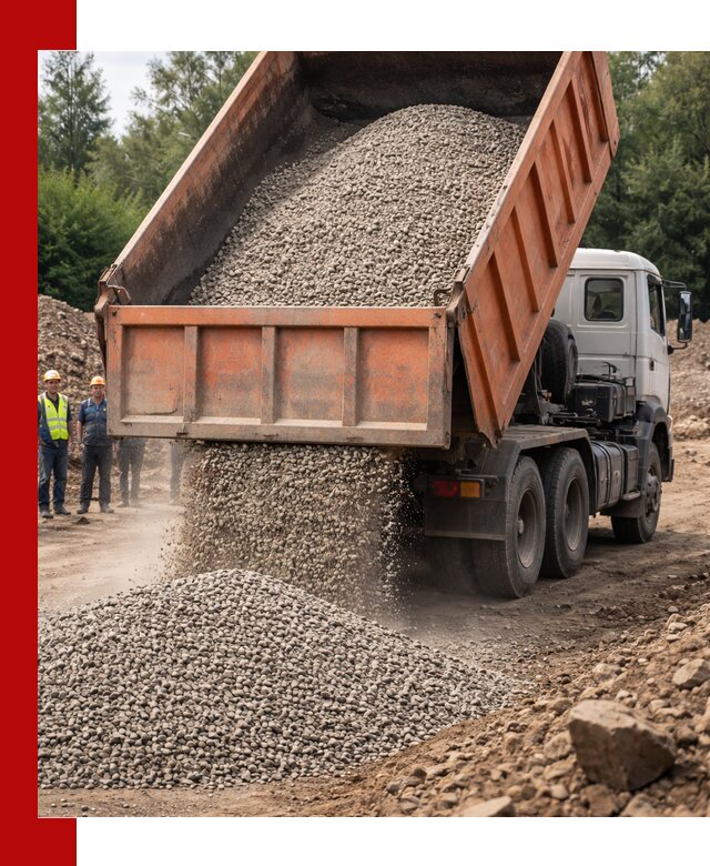 Доставка сыпучих материалов самосвалом в Озёрске быстро и надежно