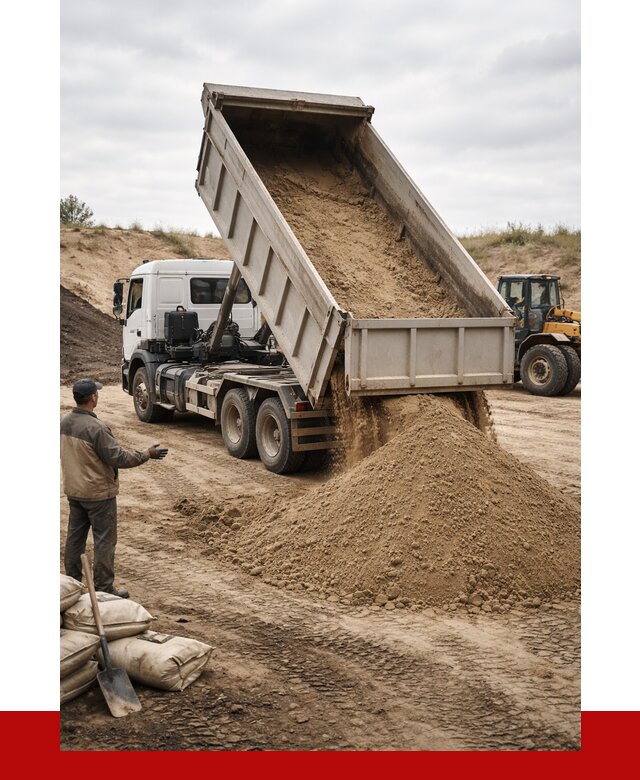 Доставка самосвалом 20 кубов в Озёрске от 7607 р. | ПРОНЕРУДОзр