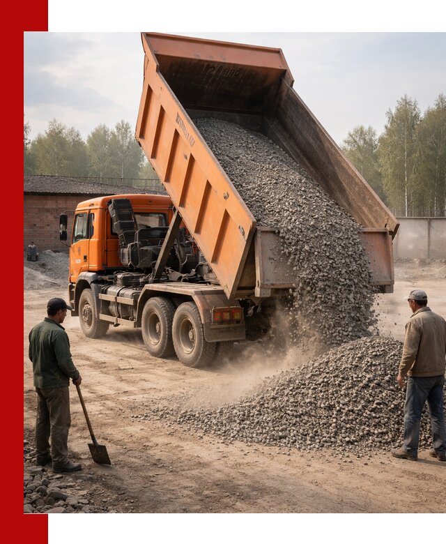 Доставка самосвалом 20 м3 в Озёрске быстро и надежно