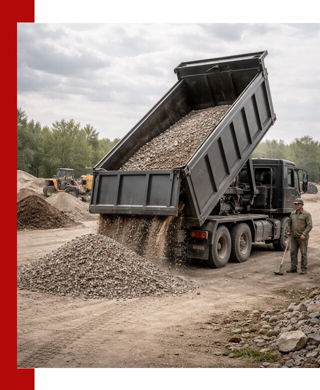 Доставка самосвалом 30 м3 по выгодным ценам в Озёрске