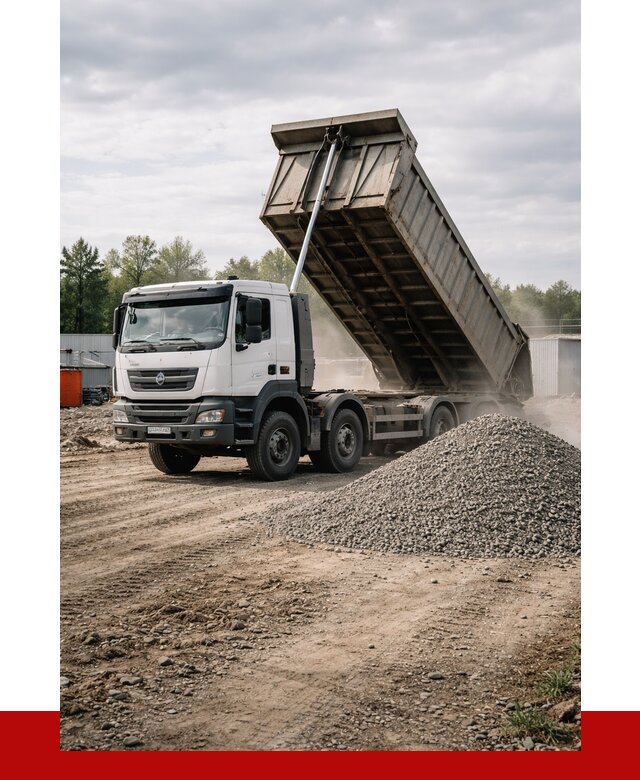 Доставка самосвалом 40 кубов в Озёрске от 9128 р. | ПРОНЕРУДОзр