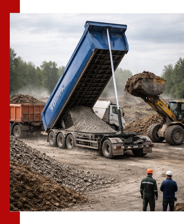 Аренда тонар 40 тонн в Озёрске с доставкой материалов