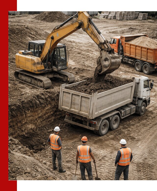 Разработка грунта для строительства и благоустройства в Озёрске