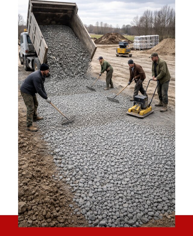 Устройство щебеночной подушки в Озёрске от 4564 р. ПРОНЕРУДОзр